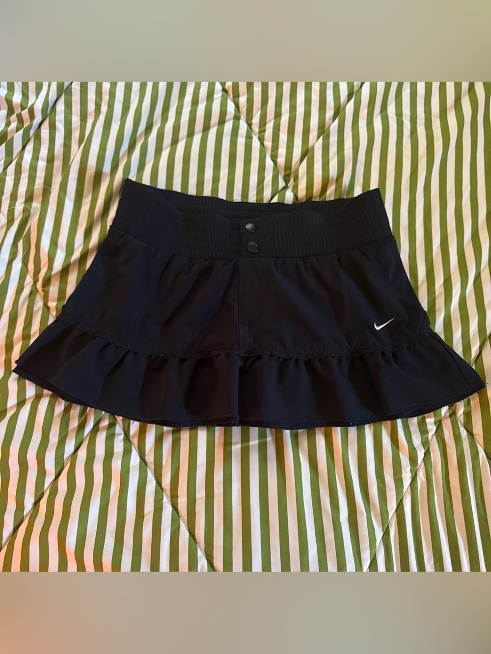 Nike Black Ruffle Tennis Skirt